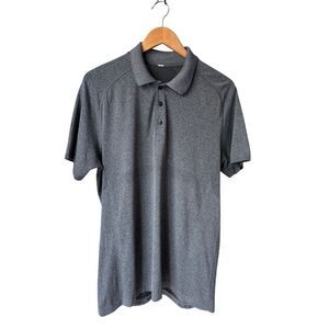 Lululemon Men’s Metal Vent Tech Performance Polo Shirt In Heather Gray